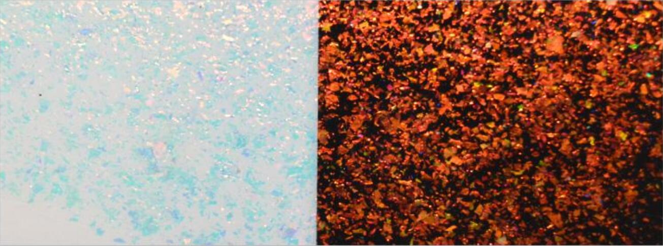 T-05 Optically variable pigment/ink Orange Red-Yellow Green 200-300μm-HiBlueStar