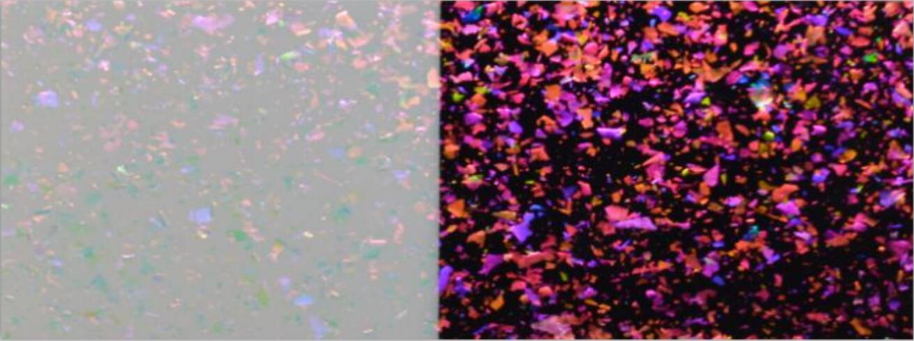 TS-06 Optically variable pigment/ink Orange Red-Green 200-300μm-HiBlueStar